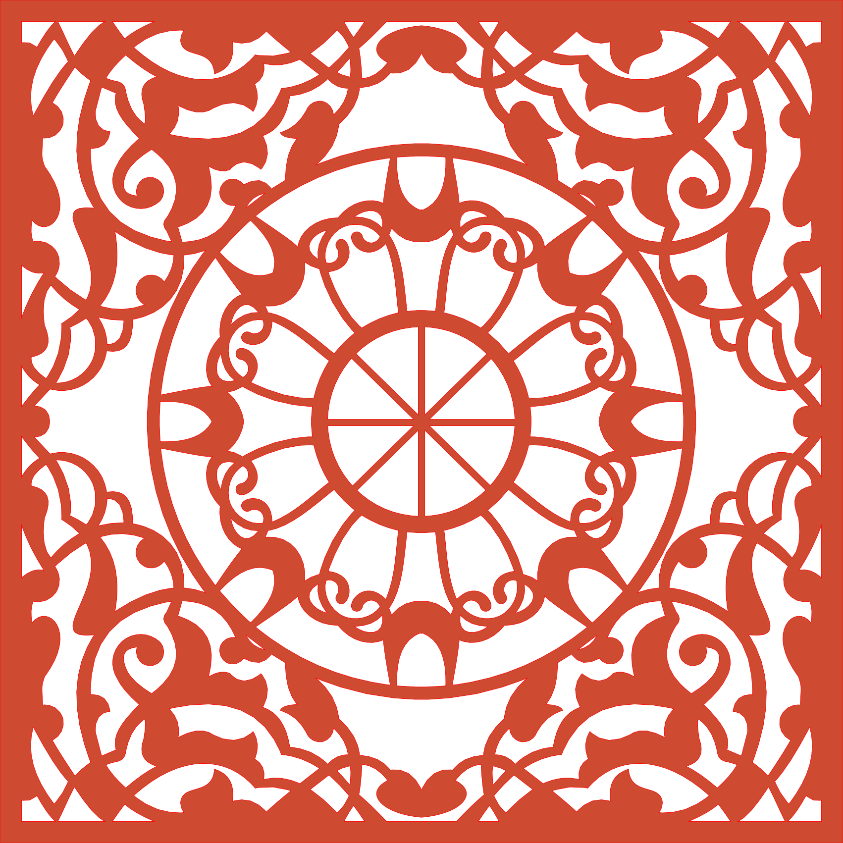 Decoración mandala de madera