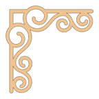 Esquina madera ( par, 2 piezas ) 048