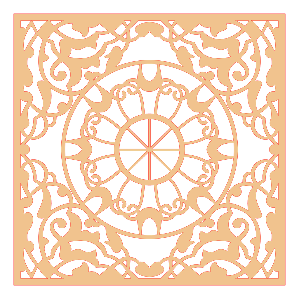 Decoración mandala de madera