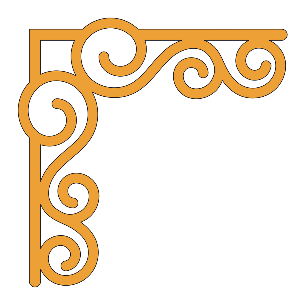 Esquina madera ( par, 2 piezas ) 048