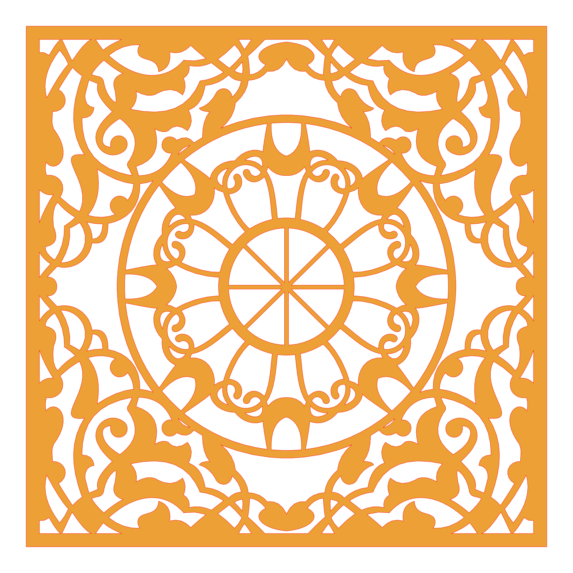 Decoración mandala de madera