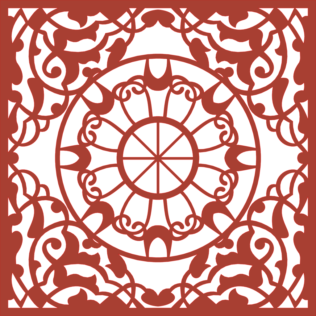 Decoración mandala de madera