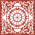 Decoración mandala de madera