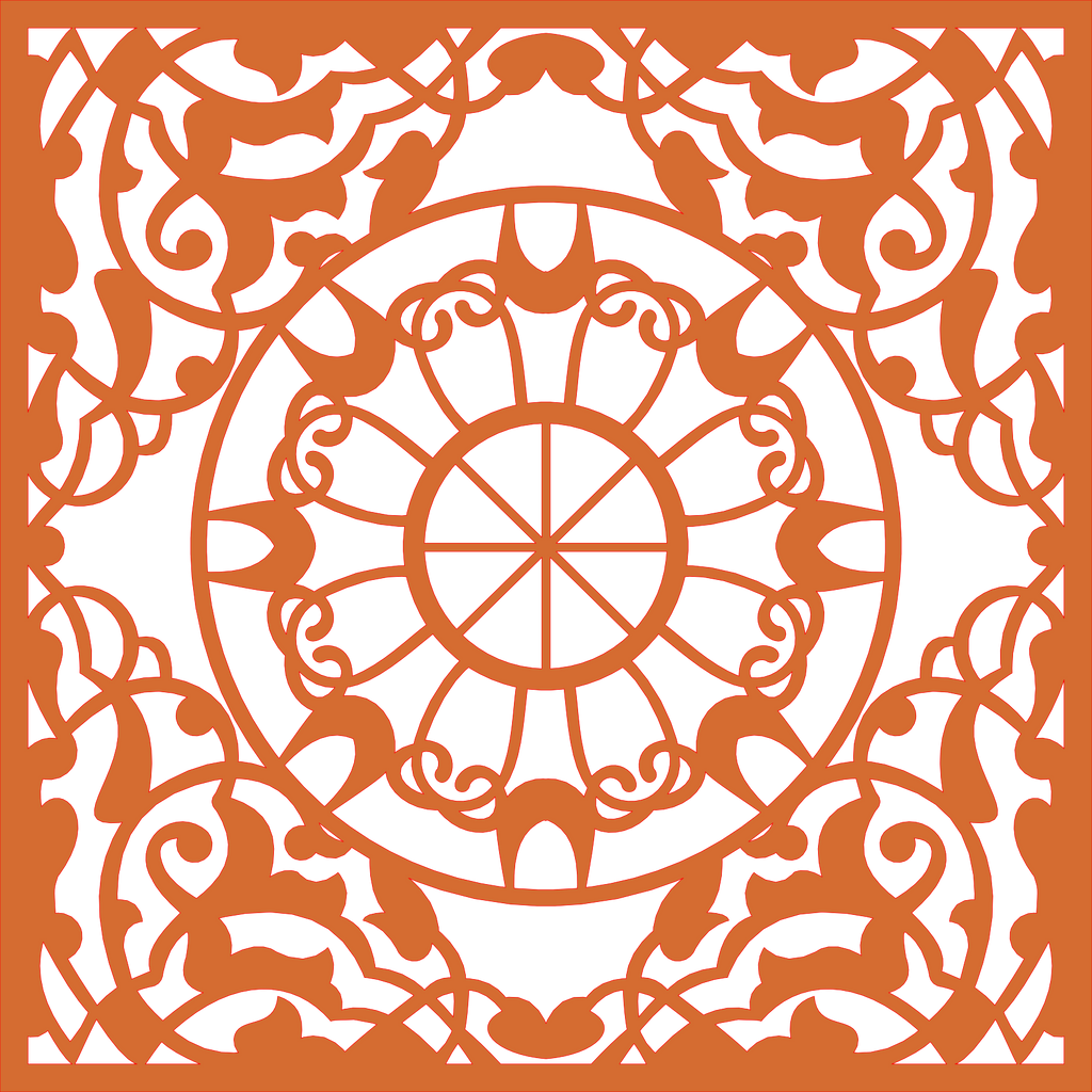 Decoración mandala de madera