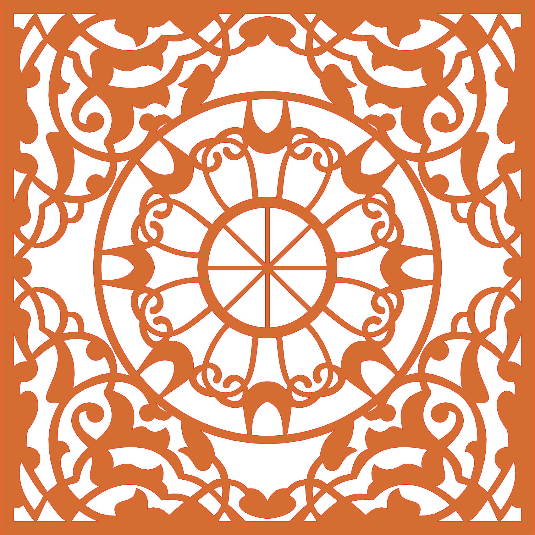 Decoración mandala de madera