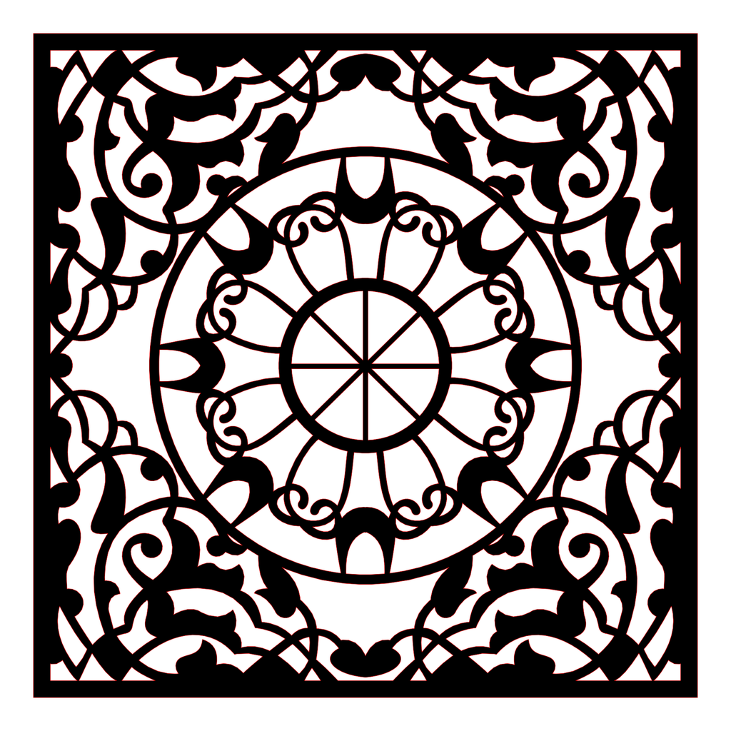 Decoración mandala de madera