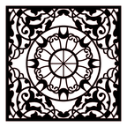 Decoración mandala de madera