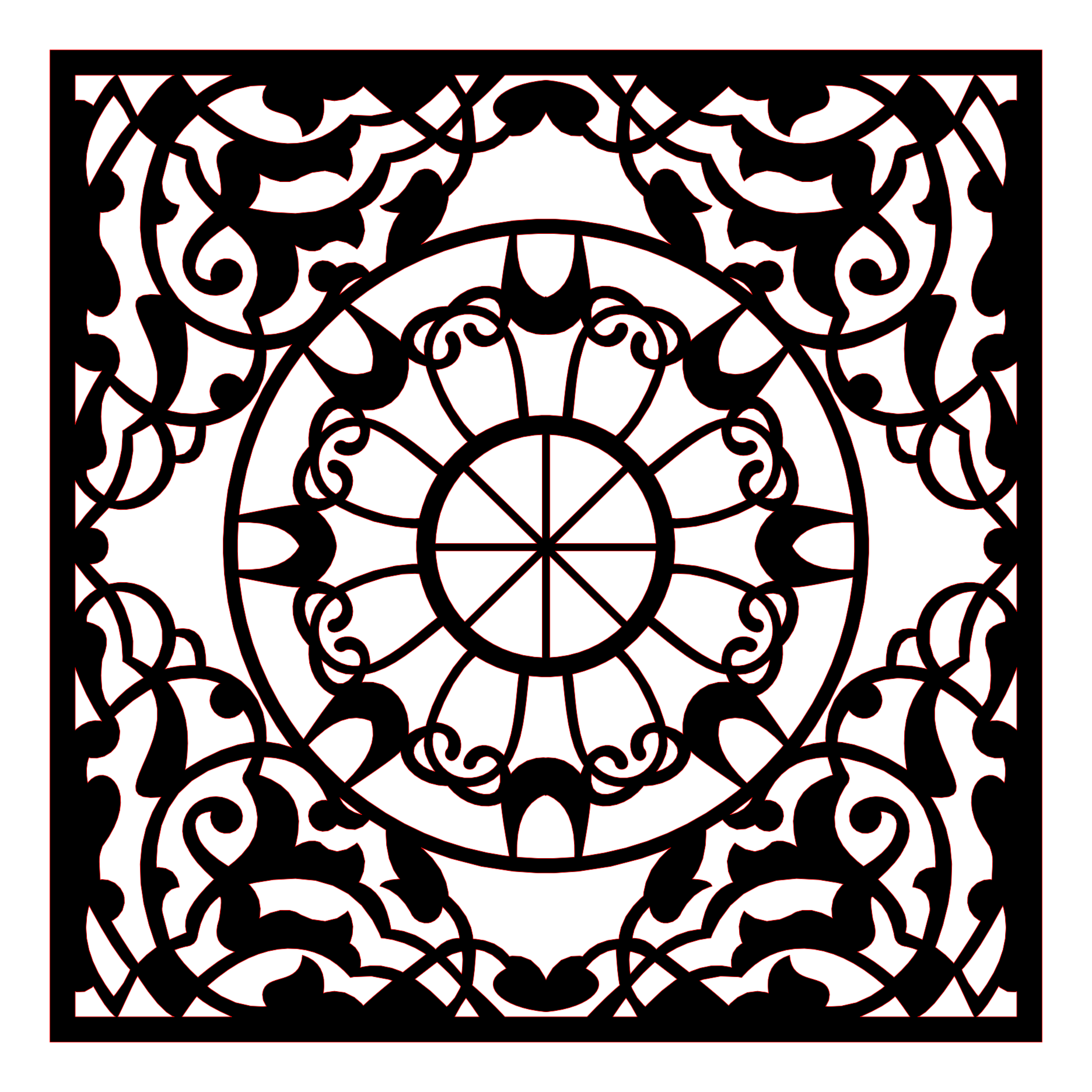 Decoración mandala de madera