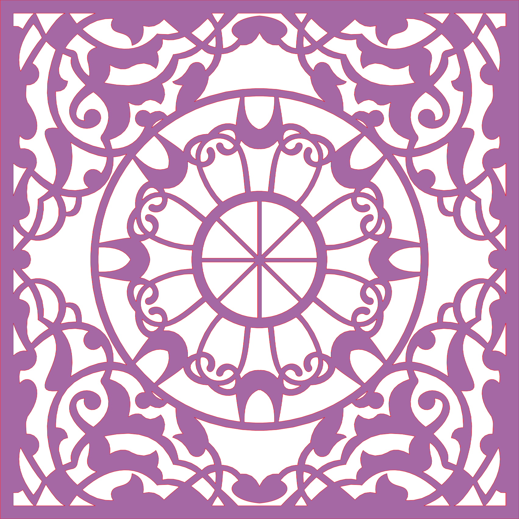 Decoración mandala de madera