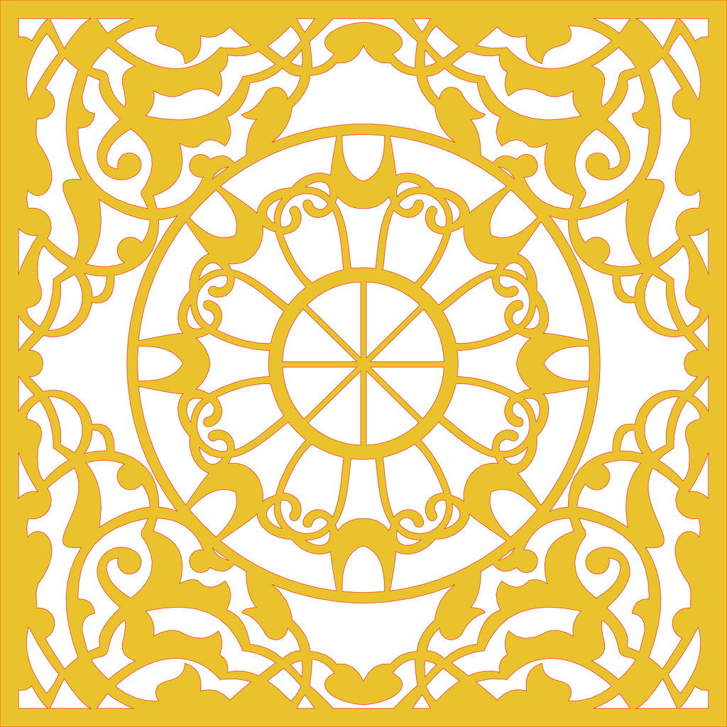 Decoración mandala de madera