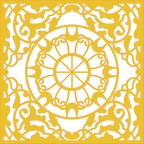 Decoración mandala de madera