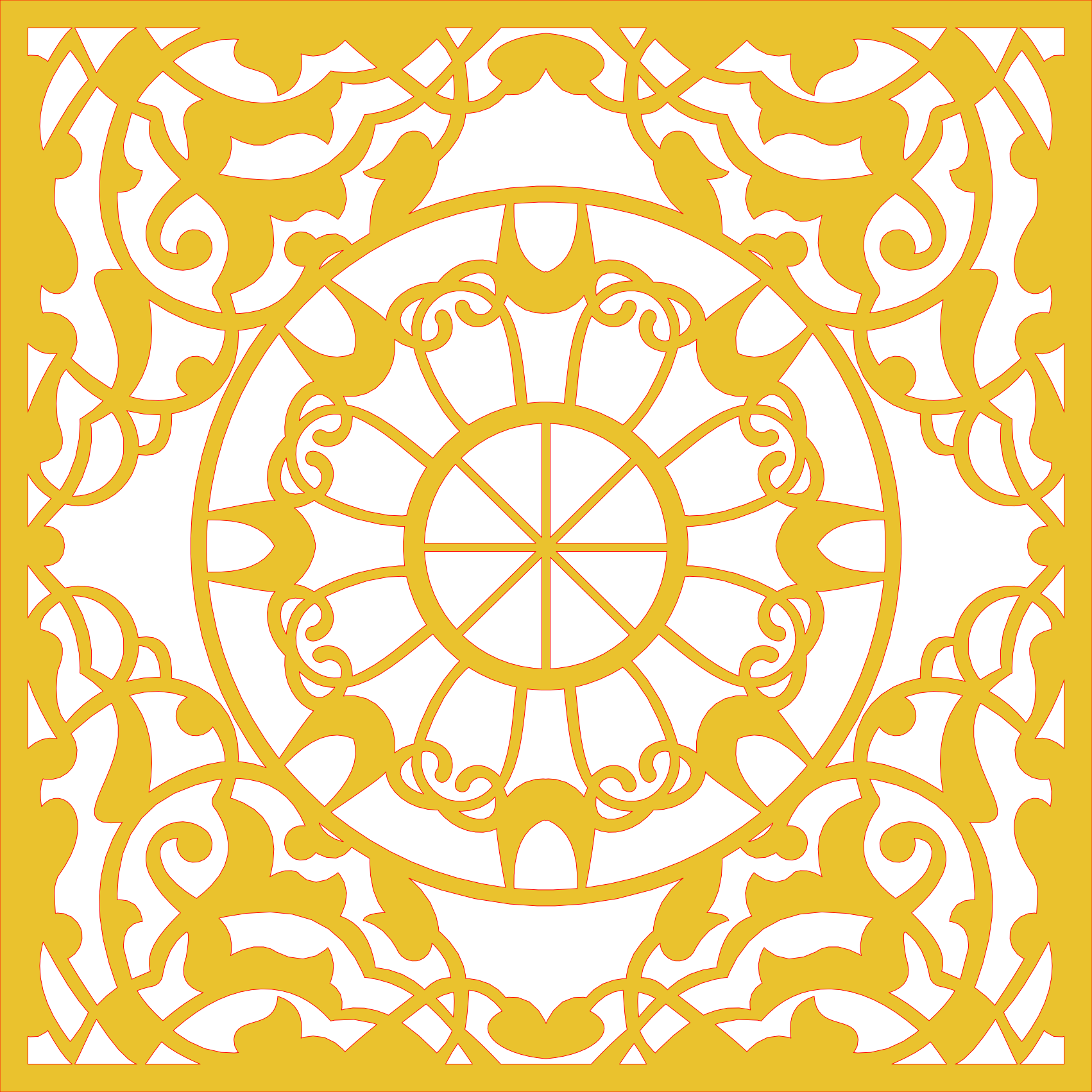 Decoración mandala de madera