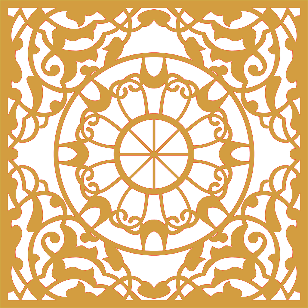 Decoración mandala de madera