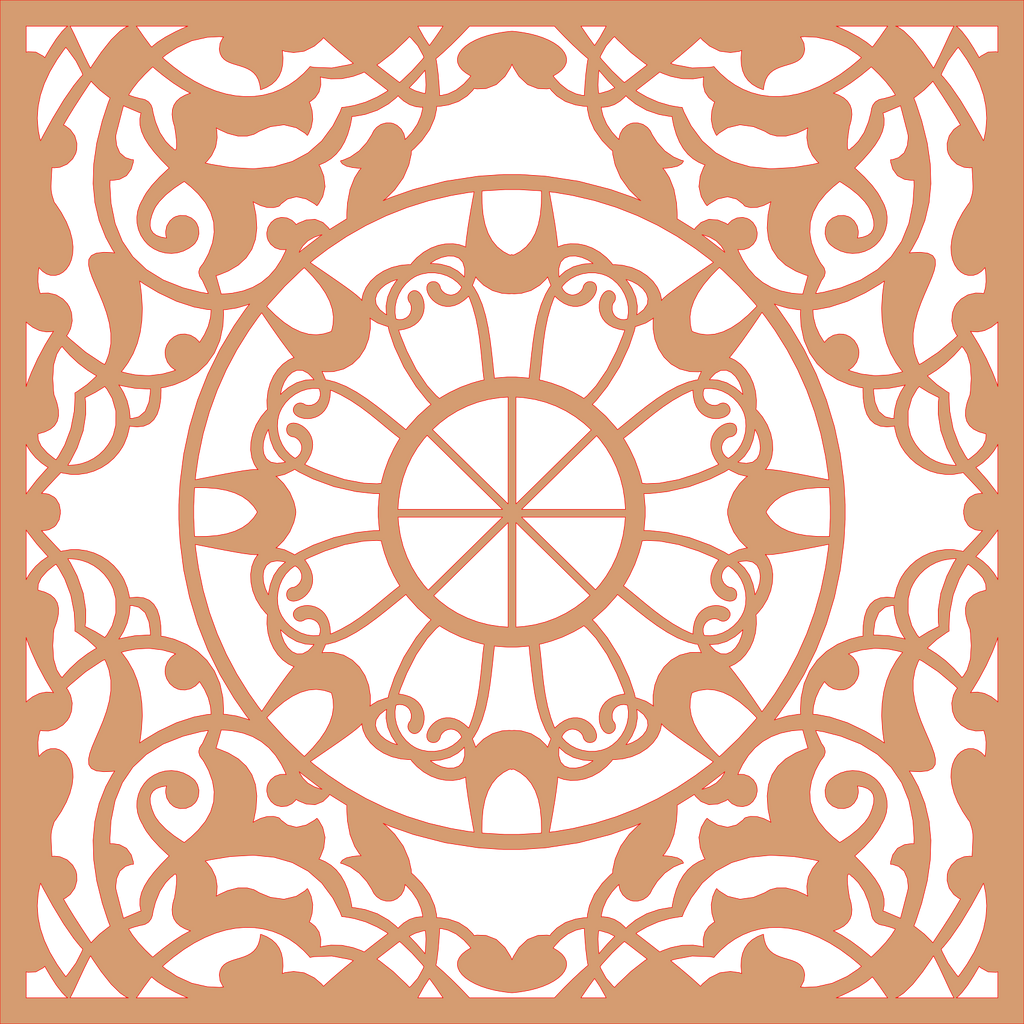 Decoración mandala de madera