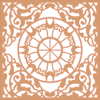 Decoración mandala de madera