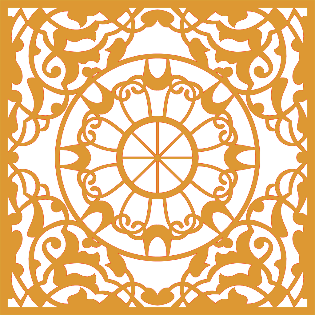 Decoración mandala de madera