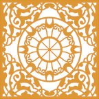 Decoración mandala de madera