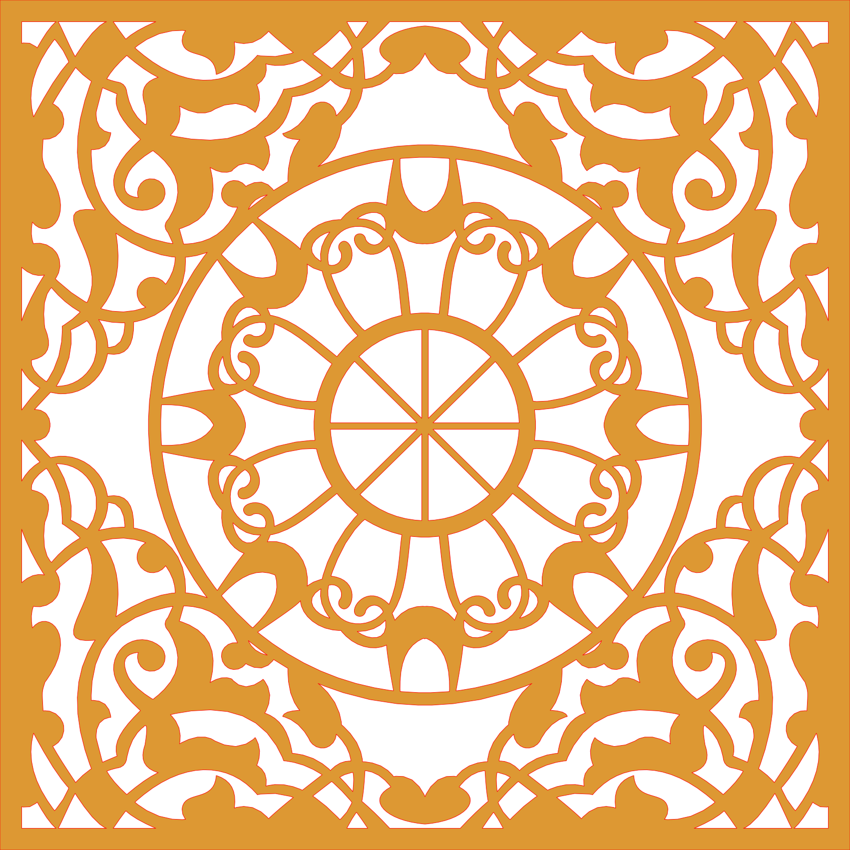 Decoración mandala de madera