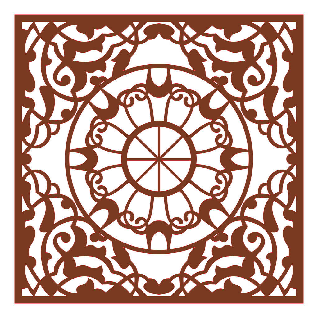 Decoración mandala de madera
