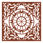 Decoración mandala de madera