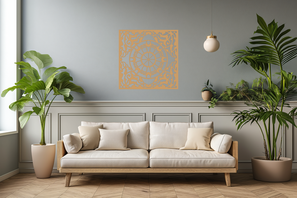 Decoración mandala de madera