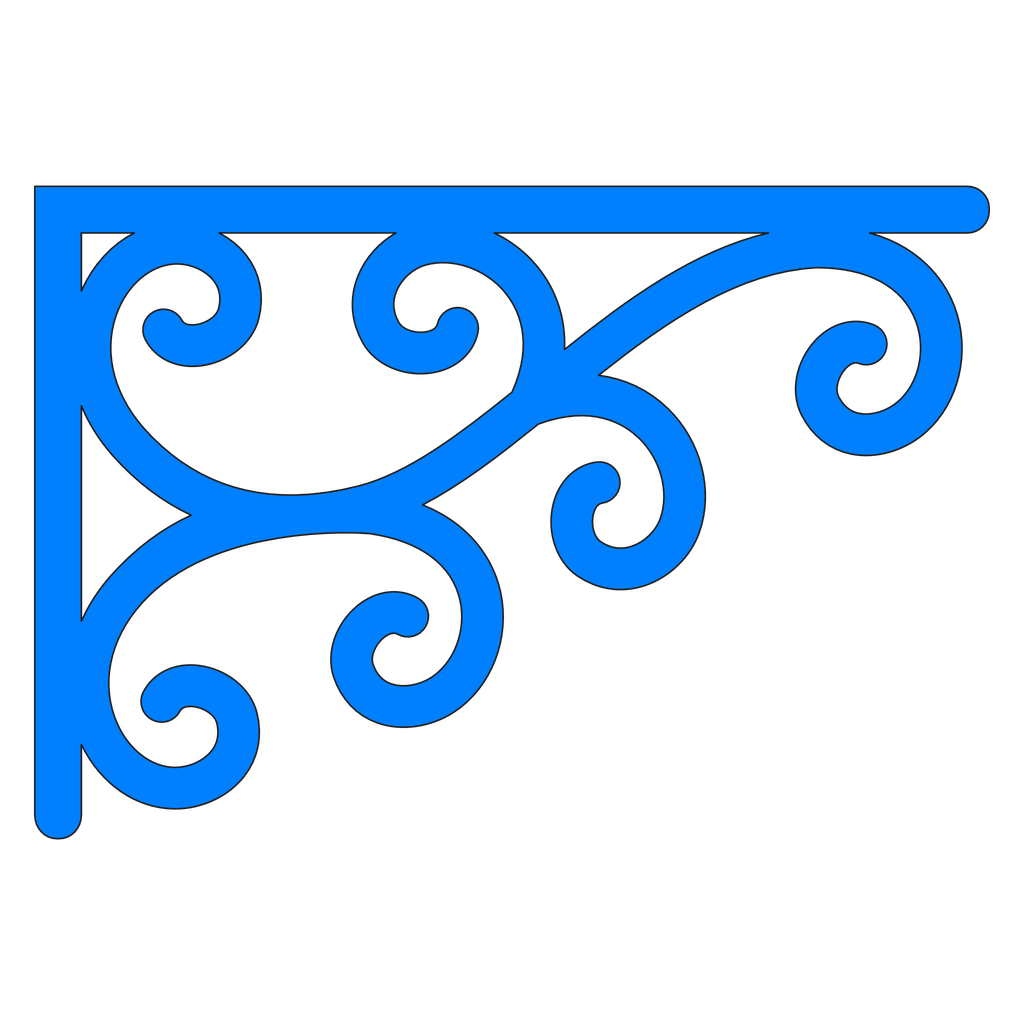 Holzecke (Paar, 2 Stück) 049