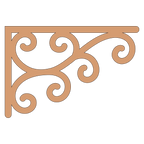 Holzecke (Paar, 2 Stück) 049