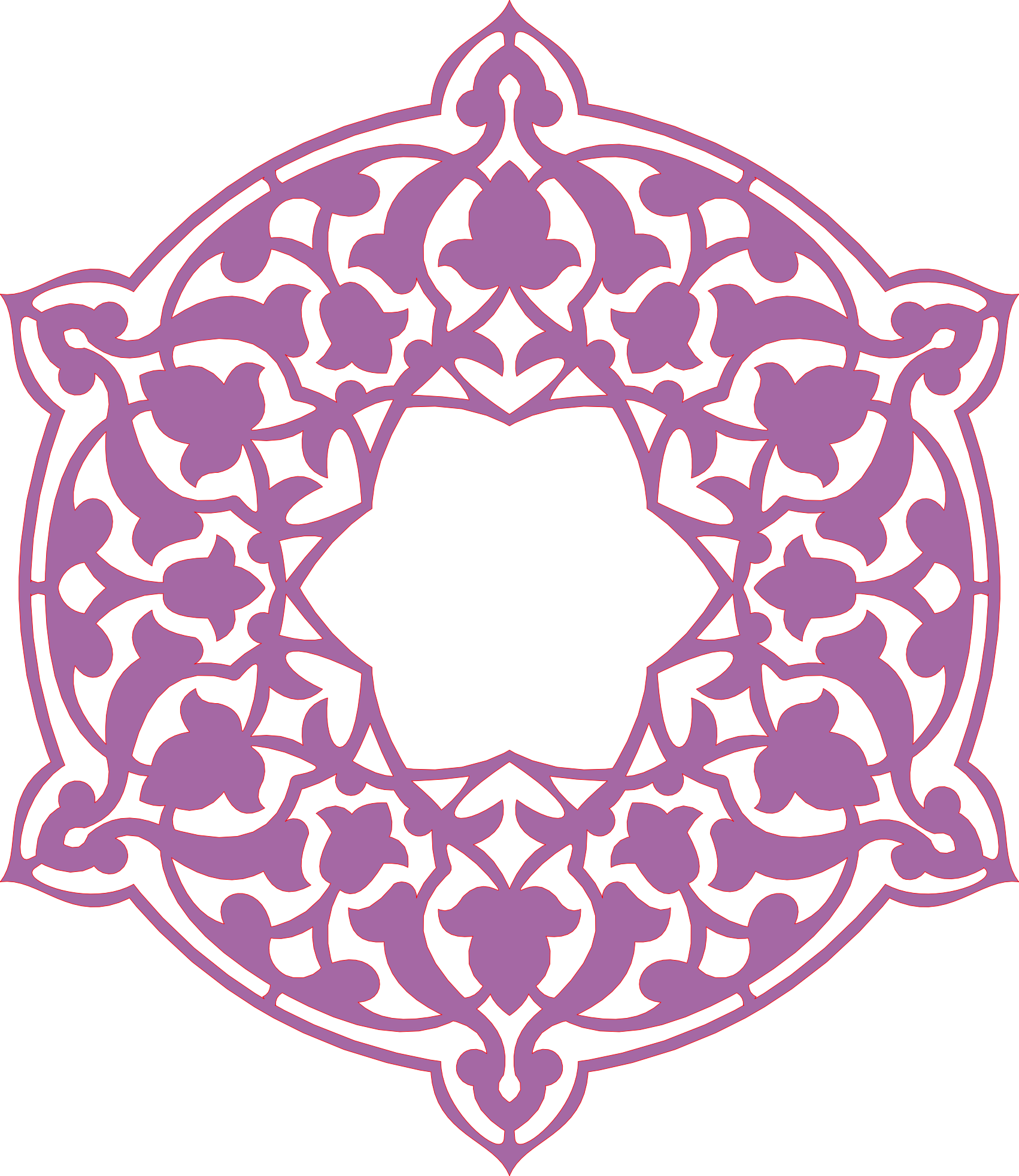 Panel decorativo floral