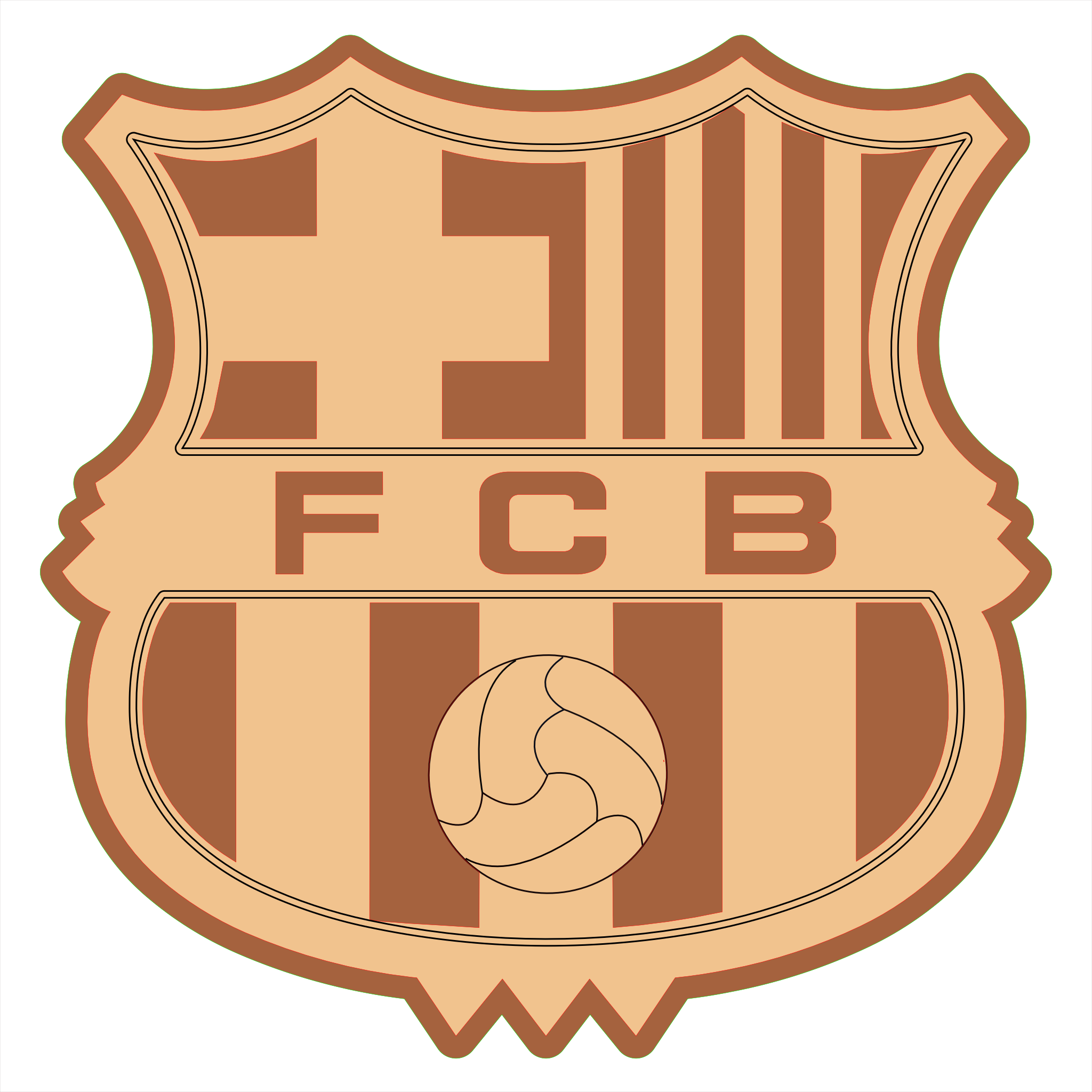 Panel ornamental ES-FCB 2 capas