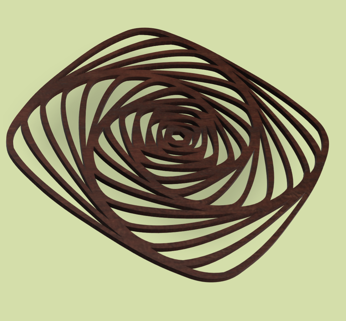 Placa decorativa abstracta  - Mesmerizing