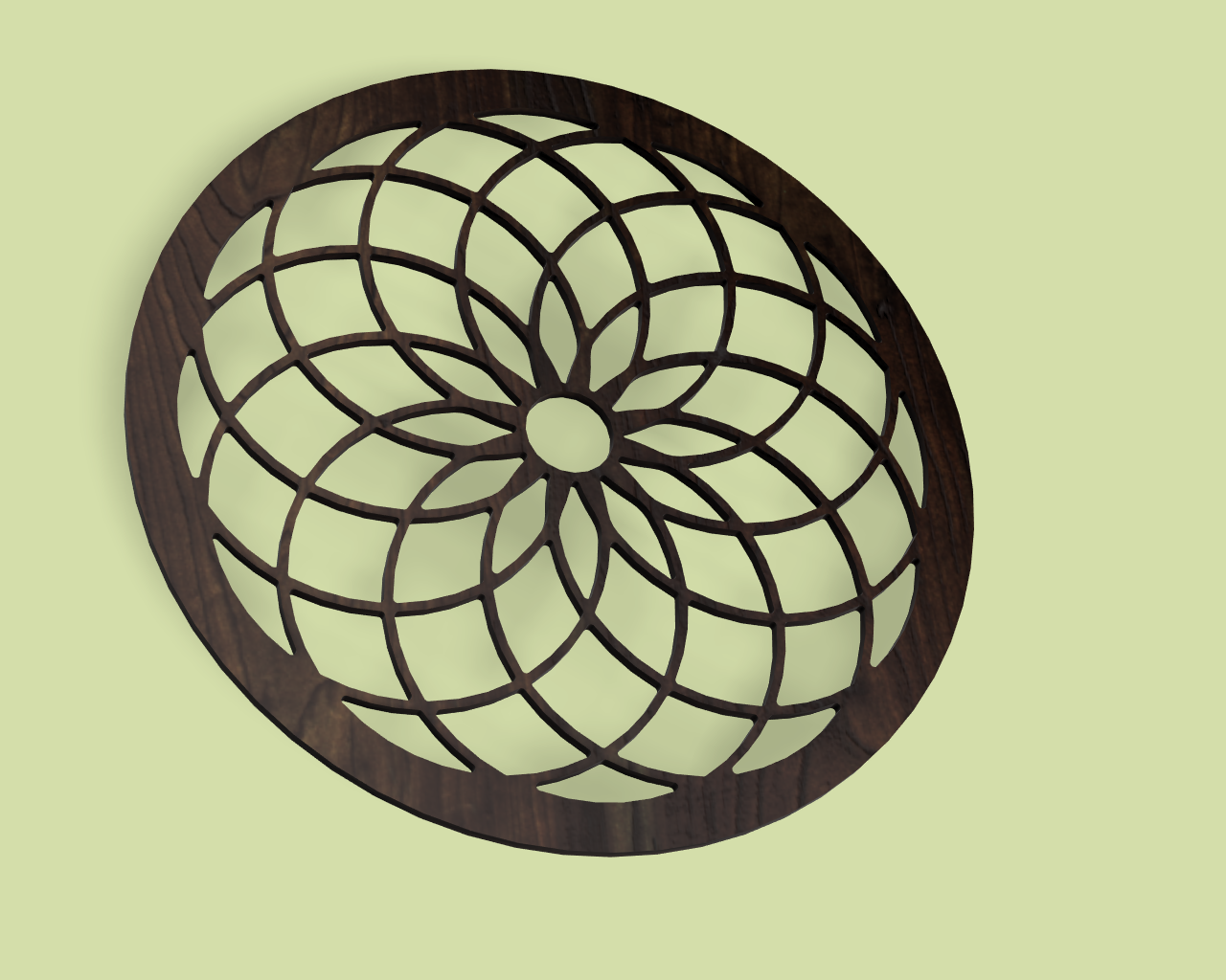 Decoración de pared geométrica