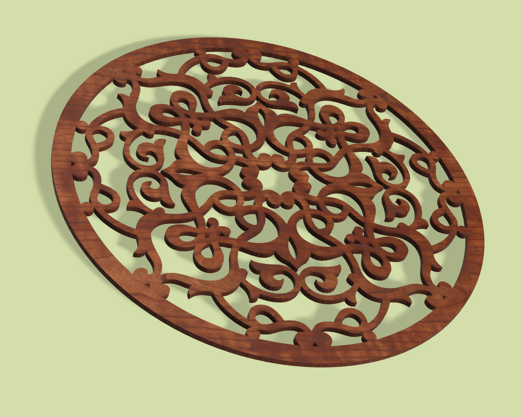 Decoración mandala de madera