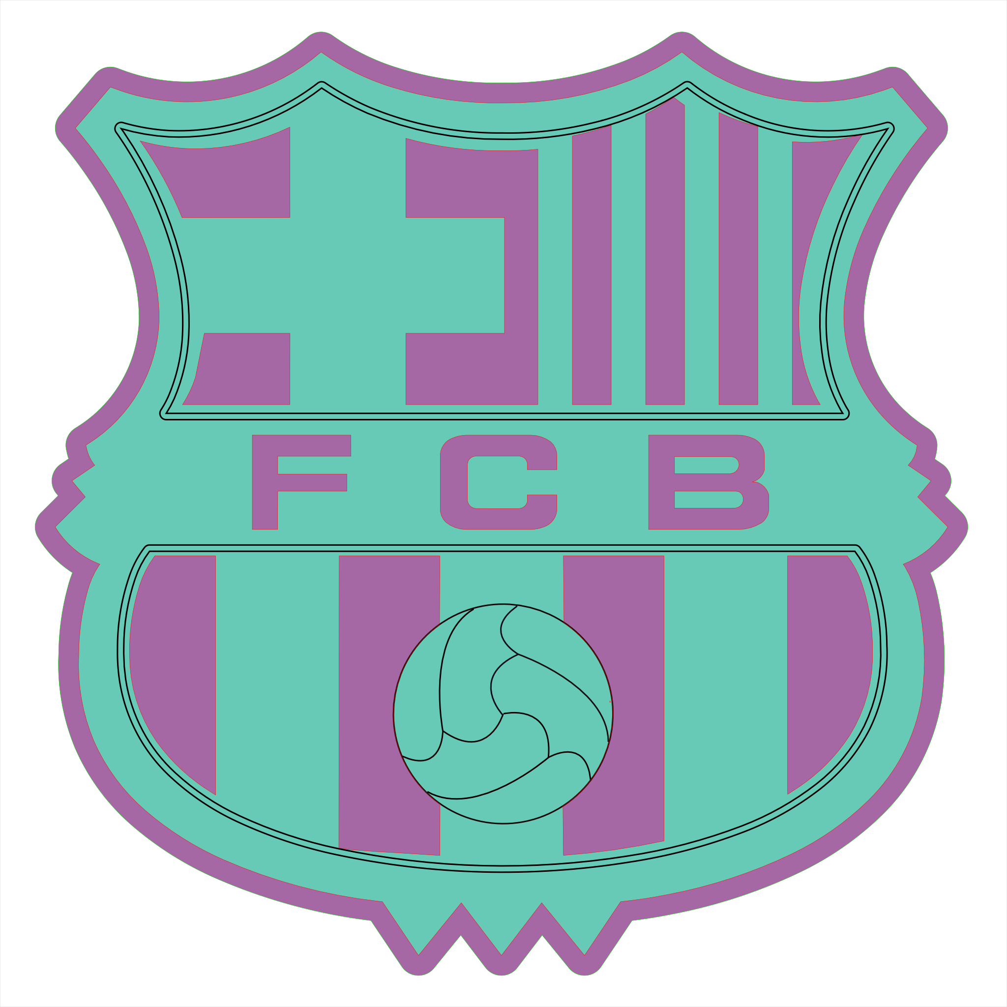 Panel ornamental ES-FCB 2 capas