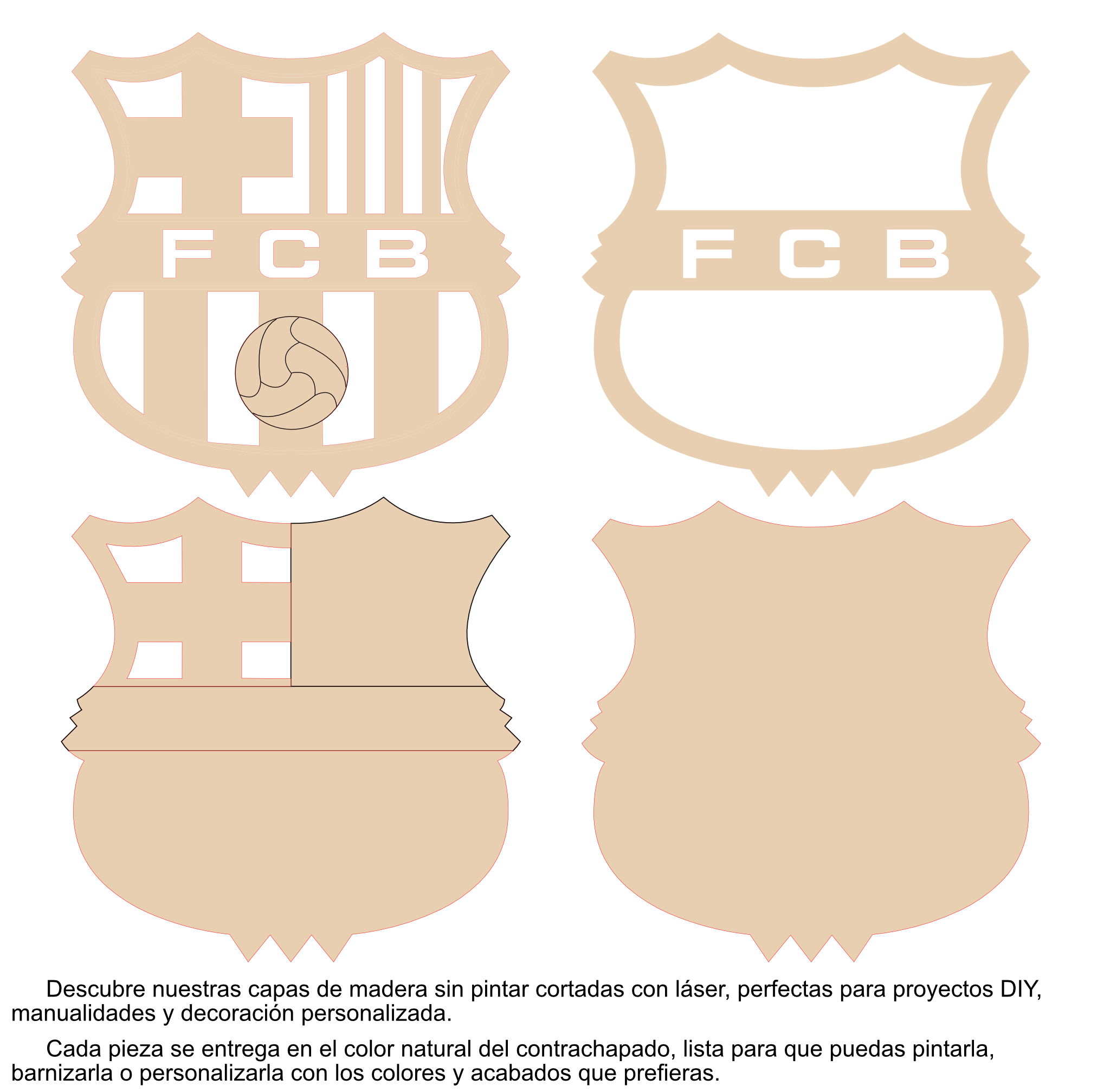 Panel ornamental ES-FCB 4 capas