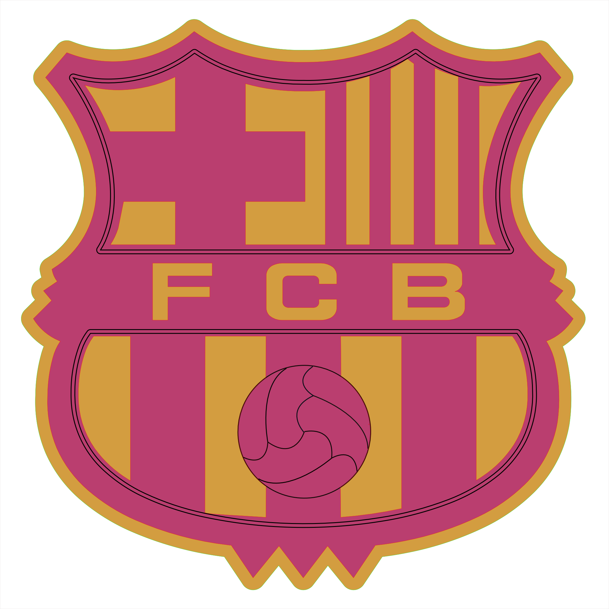 Panel ornamental ES-FCB 2 capas