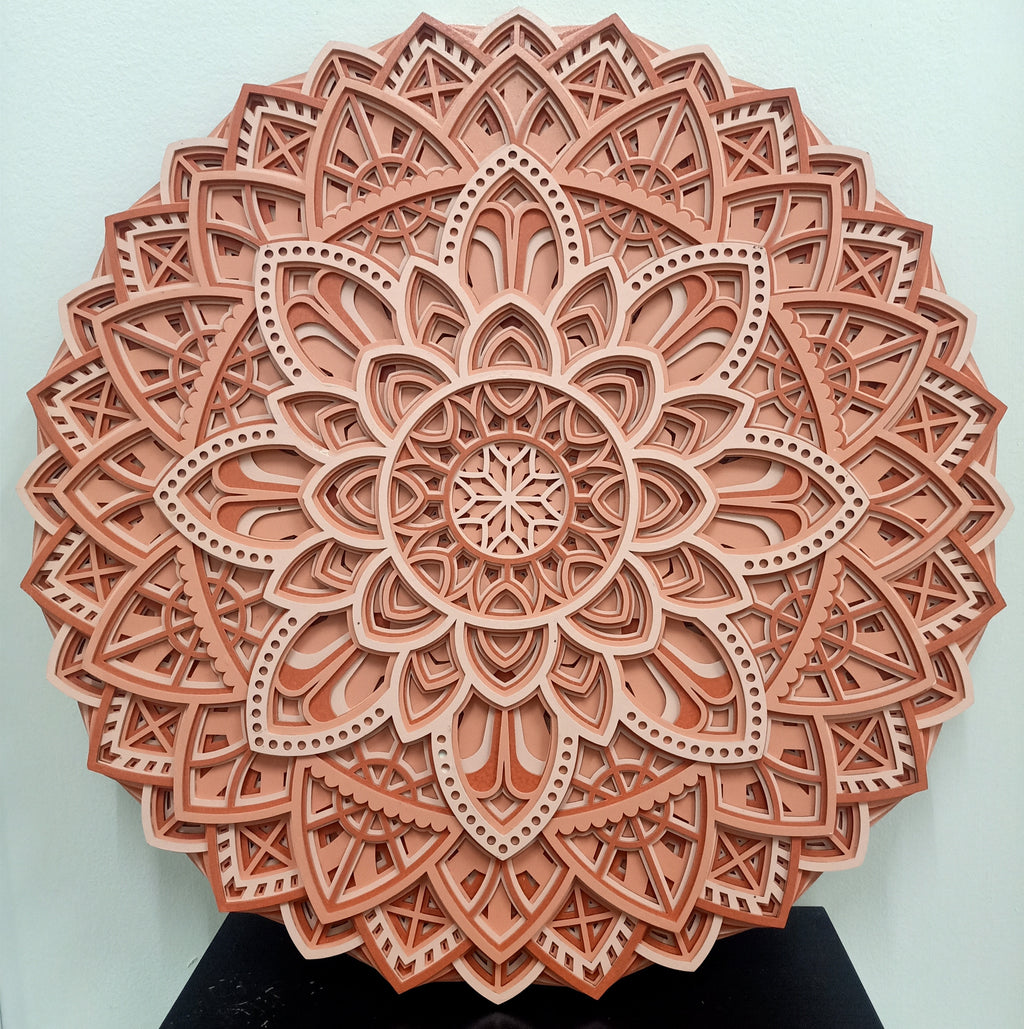 Decoración multicapa geométrica