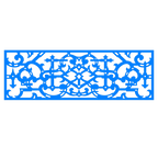 Abstrakte dekorative Plakette mit optischer Täuschung