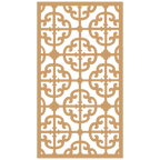 Panel ornamental modular geométrico para diseño de interiores elegantes