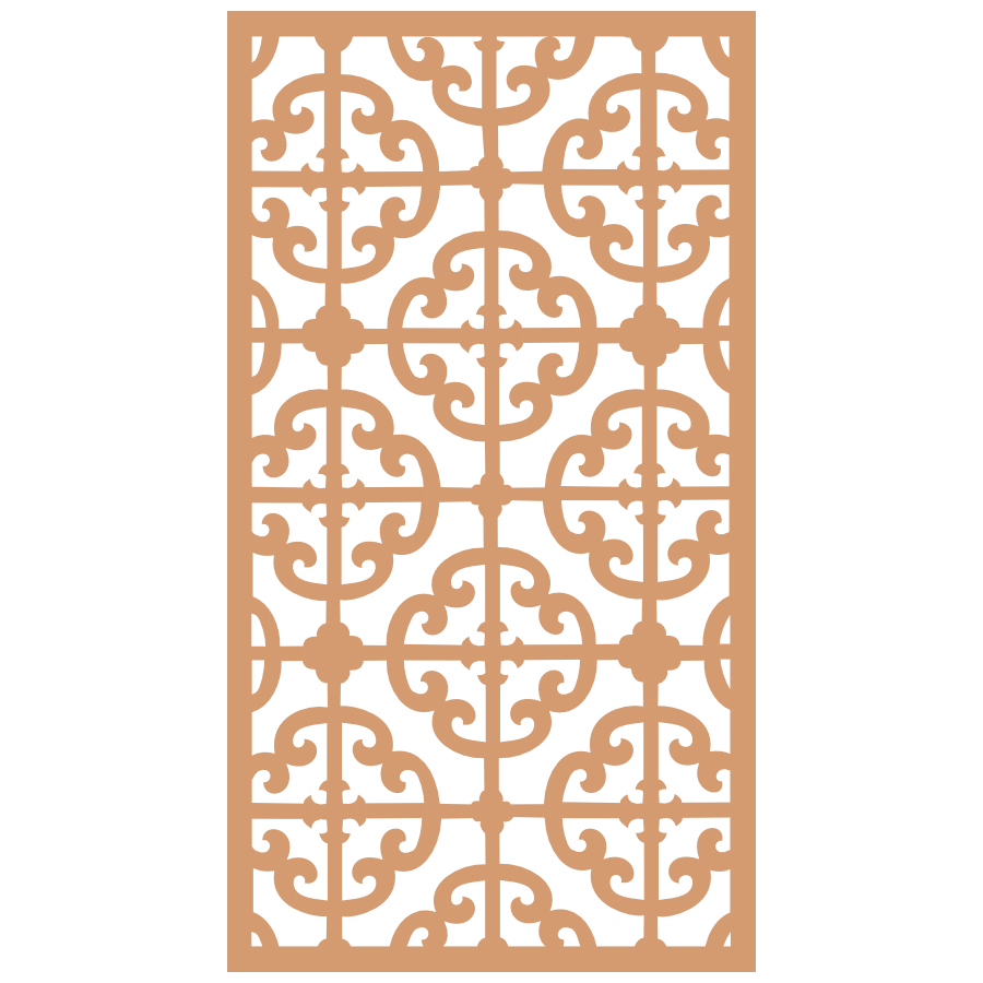 Panel ornamental modular geométrico para diseño de interiores elegantes