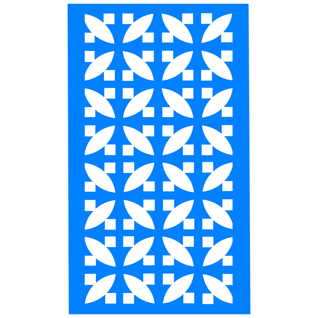 Panel decorativo geométrico modular aplicado en espacio contemporáneo