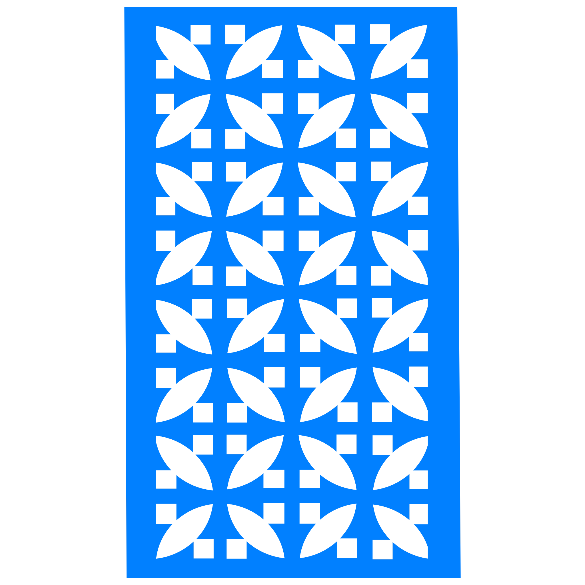 Panel decorativo geométrico modular aplicado en espacio contemporáneo