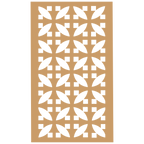 Panel decorativo geométrico modular aplicado en espacio contemporáneo