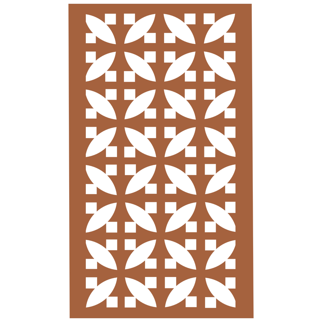 Panel decorativo geométrico modular aplicado en espacio contemporáneo