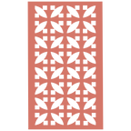 Panel decorativo geométrico modular aplicado en espacio contemporáneo