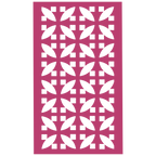 Panel decorativo geométrico modular aplicado en espacio contemporáneo