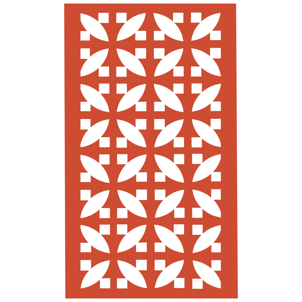 Panel decorativo geométrico modular aplicado en espacio contemporáneo