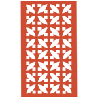 Panel decorativo geométrico modular aplicado en espacio contemporáneo