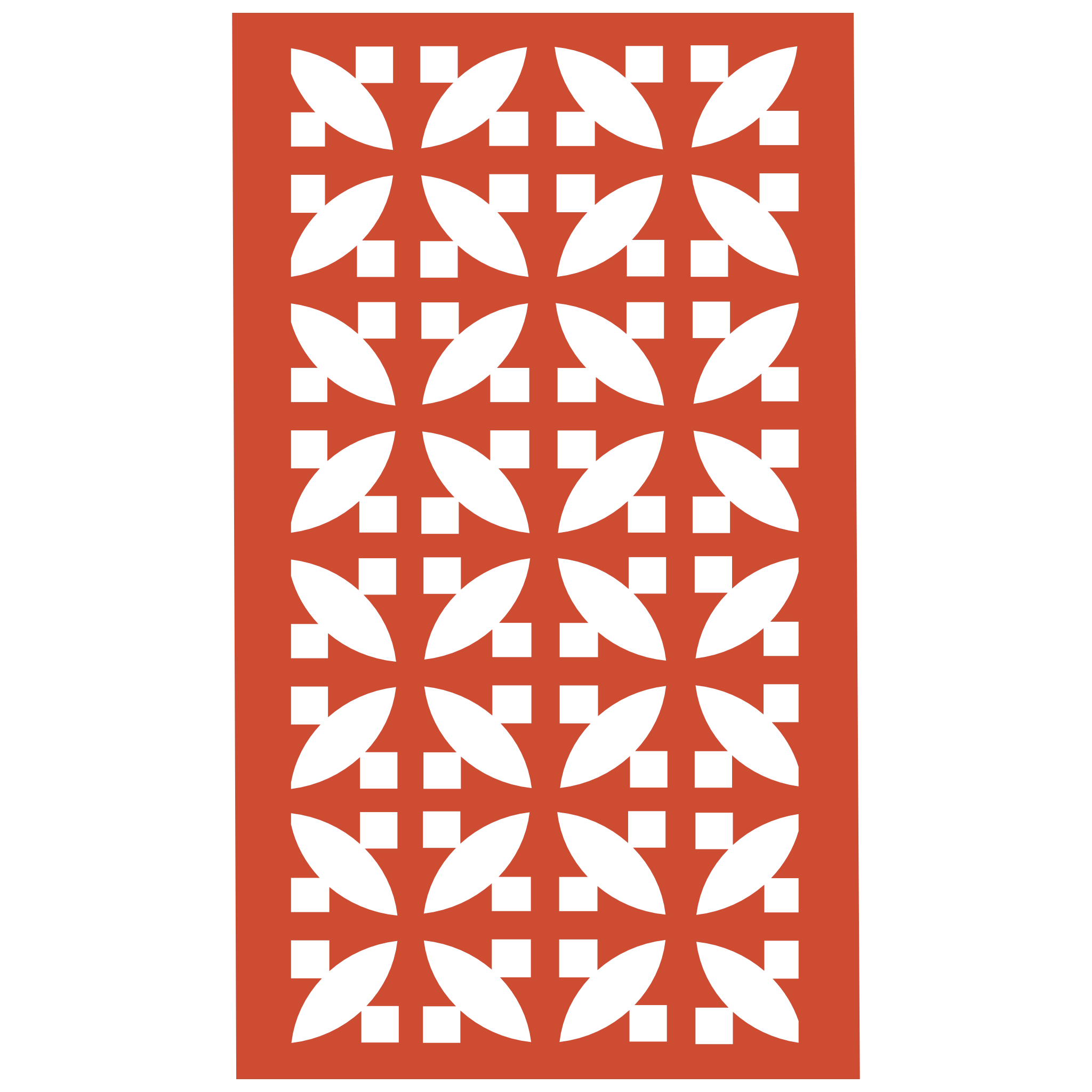 Panel decorativo geométrico modular aplicado en espacio contemporáneo