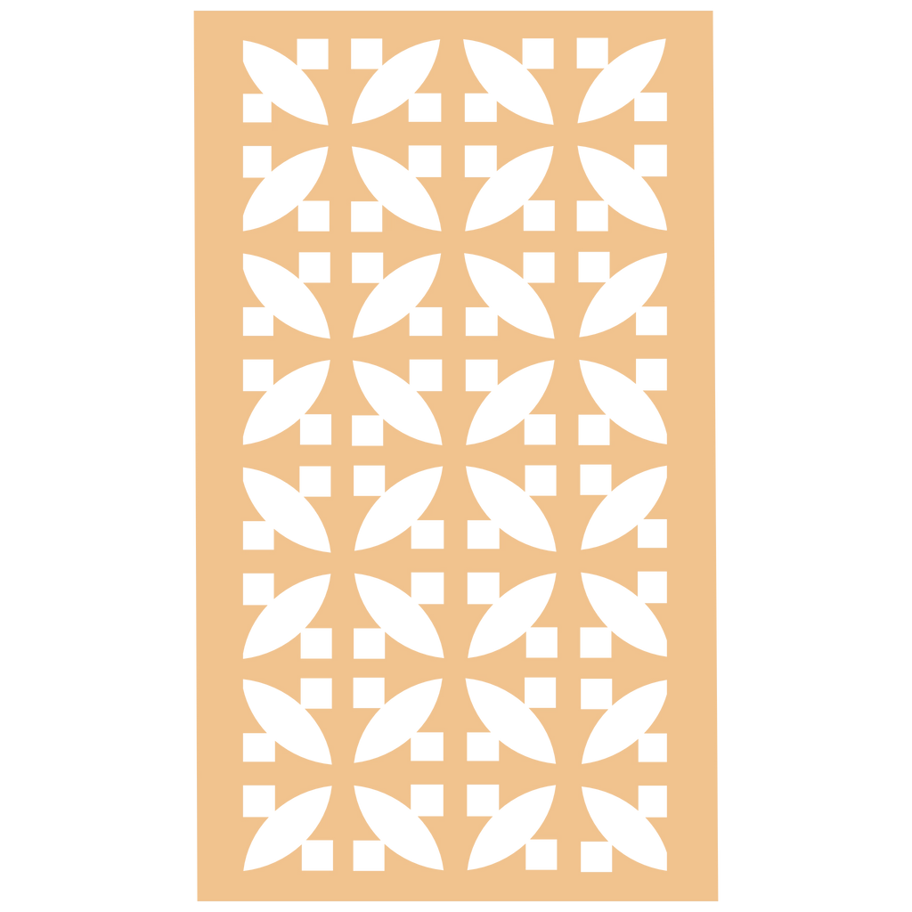 Panel decorativo geométrico modular aplicado en espacio contemporáneo