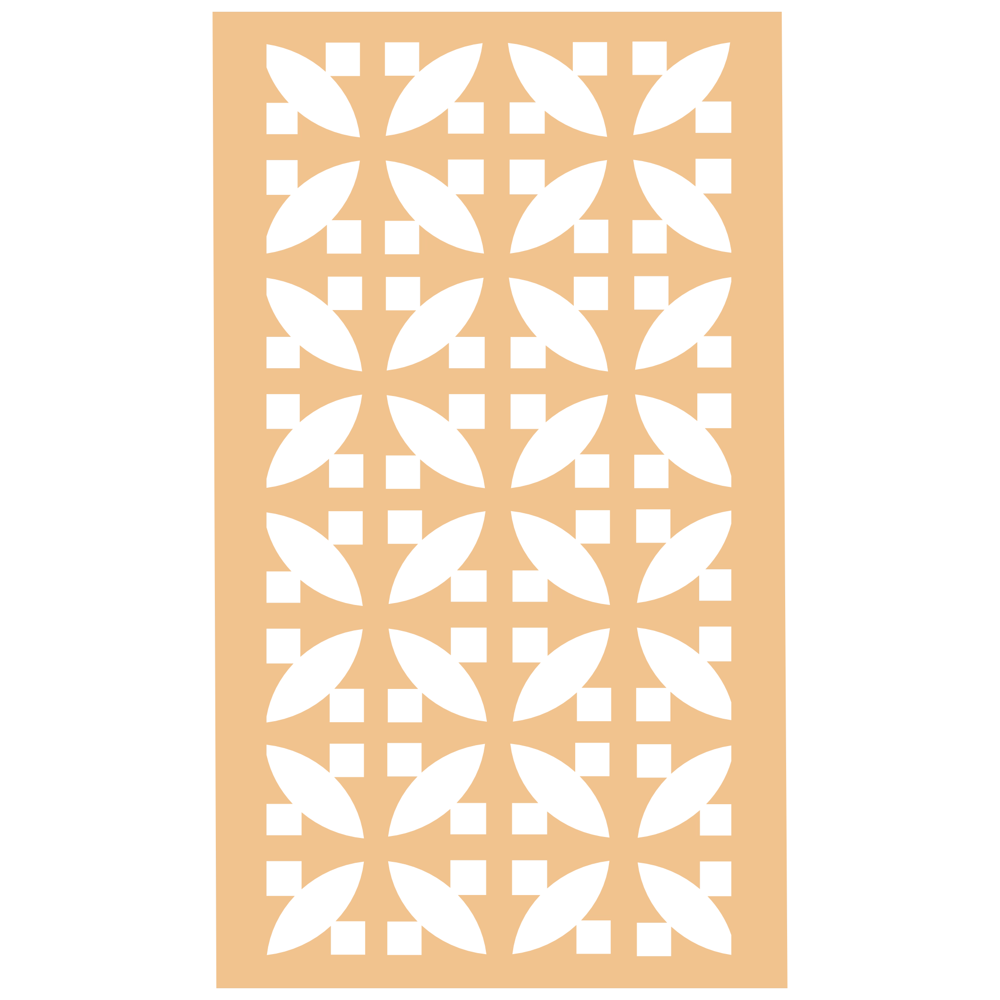 Panel decorativo geométrico modular aplicado en espacio contemporáneo